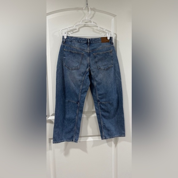 Madewell Darted Barrel Leg Jean 28P Petite NWT High Rise Curved Ankle Denim - Picture 8 of 10